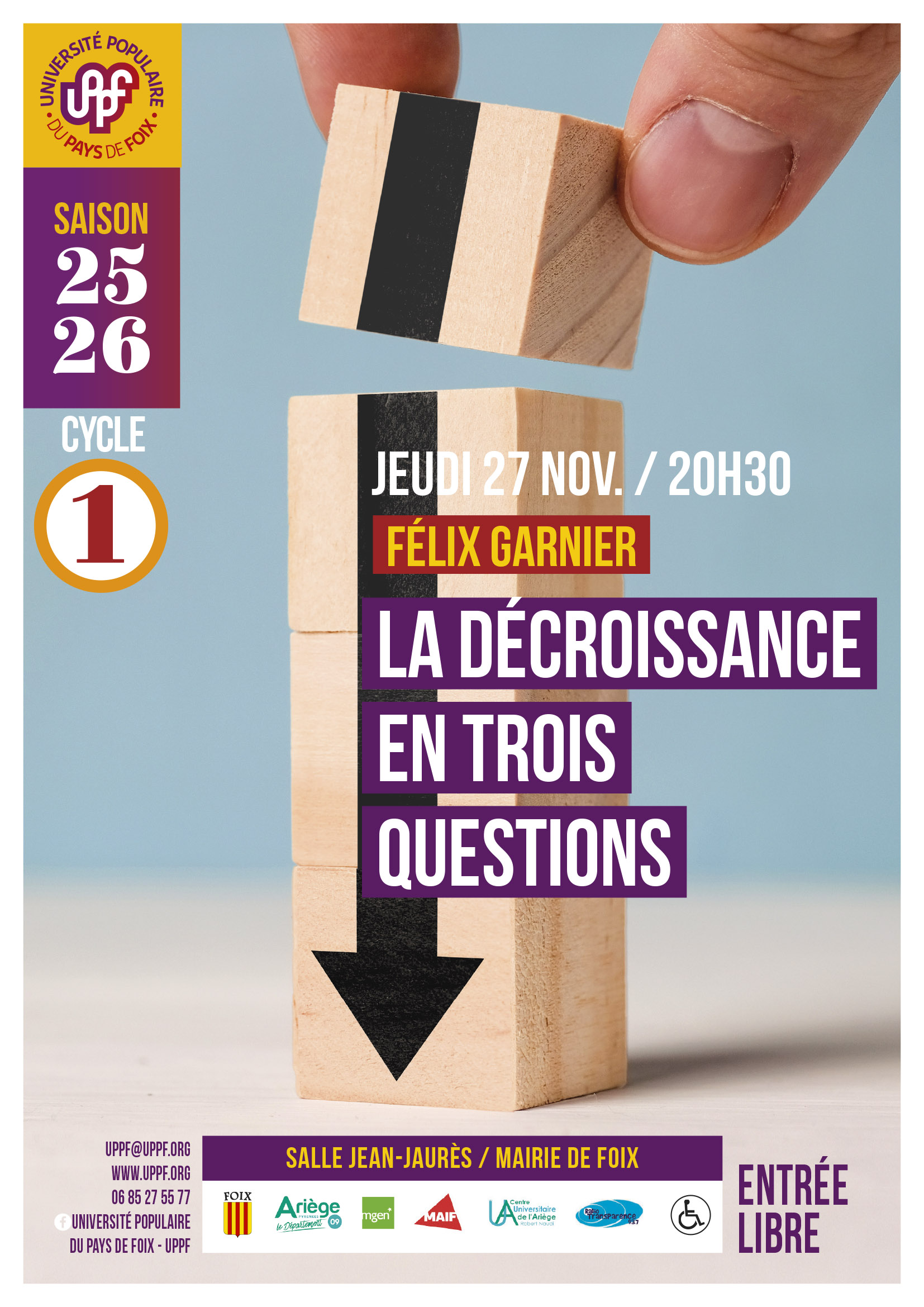 Affiche Felix Granier 27 11 2025